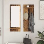 Vestiaire - meuble d entree vidaxl porte - manteau mural avec �tag�re bois ancien 70 x 10 x 90 cm