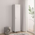 Vestiaire seinjoki acier 180 x 38 x 38 cm blanc