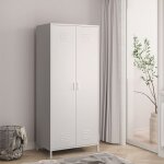 Vestiaire seinäjoki acier 180 x 76 x 50 cm blanc Vestiaire seinäjoki acier 180 x 76 x 50 cm blanc