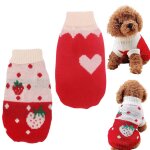 Vtements pour chiots vtements dhiver chauds en tricot  col roul pour chiennes vtements pour chiots ...