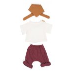 V�tement - miniland - 31647 - ensemble dune boy - 305 cm - mixte - couleurs ocre et bordeaux