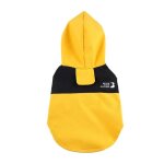 Vtement de pluie pour chien et chat coupe - vent respirant jaune taille l portable