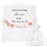 Veux tu etre ma marraine - cadeau marraine - porte - cl�s marraine cartes marraineenveloppes - pour bapt�me ...