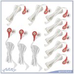 Vgeby fil tens 10 pices / sac 2. 35mm 1. 5 m 2 - en - 1 type bouton lectrode fils de plomb cble pour ...