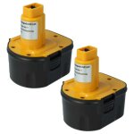Vhbw 2x batteries remplacement pour dewalt de9037 de9071 de9074 de9075 de9501 dw907 dw9071 pour outil ...