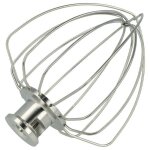 Vhbw fouet ptissier pour robot de cuisine compatible avec kitchenaid (43 l 47 l ou 48 l) - acier inoxydable ...