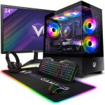 Vibox v - 518 pc gamer complet ? 23 �cran ? amd ryzen 5 5500 42 ghz ? rtx 3050 6 go ? 16 go ram ? 500 ...