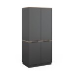 Vicco armoire betti anthracite 82 x 179 cm avec 4 portes