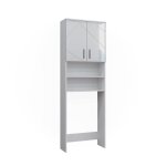 Armoire pour machine � laver irma 64x190. 5cm blanc haute brillance vicco