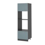Armoire micro - ondes r - line 60cm bleu - gris / anthracite vicco 41085