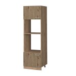 Armoire micro - ondes r - line 60cm ch�ne artisan ch�ne de force dor� vicco