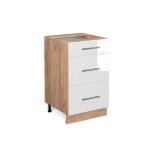 Meuble cuisine fame - line 50cm sans pt blanc haute brillance chêne de force doré vicco Meuble cuisine fame - line 50cm sans pt blanc haute brillance chêne de force doré vicco