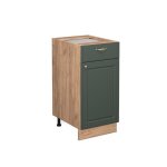 Meuble cuisine fame - line 40cm pt chne vert or campagne chne de force dor vicco