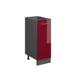 Armoire basse r - line 30cm sans pt rouge bordeaux haute brillance anthracite vicco Armoire basse r - line 30cm sans pt rouge bordeaux haute brillance anthracite vicco