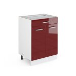 Meuble cuisine r - line 60cm avec tiroir pt anthracite rouge bordeaux haute brillance blanc vicco Meuble cuisine r - line 60cm avec tiroir pt anthracite rouge bordeaux haute brillance blanc vicco