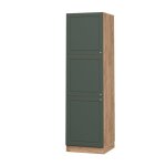Meuble pour four fame - line 60cm vert or campagne ch�ne de force dor� vicco