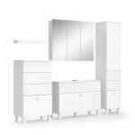 Meubles bain sola 4 parties blanc vicco 40872