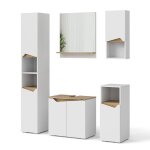 Meubles bain marelle 5 pi�ces blanc vicco 41229