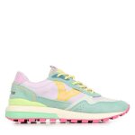 Victoria luna ? baskets femme violet en cuir lacets ronds semelle amovible l�g�res