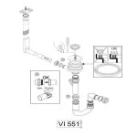 Vidage manuel 1 bac cuipd673 - d �vier r�sine et granit - siphon gain de place
