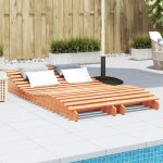 Vidaxl lot de 2 chaises longues bain de soleil transat de terrasse sige de jardin patio balcon extrieur ...