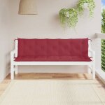 Vidaxl lot de 2 coussins de banc de jardin rev�tement de banc avec jeux de cordes coussin dext�rieur ...