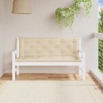 Vidaxl lot de 2 coussins de banc de jardin revtement de banc avec jeux de cordes coussin dextrieur ...