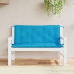 Vidaxl lot de 2 coussins de banc de jardin rev�tement de banc avec jeux de cordes coussin dext�rieur ...