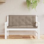Vidaxl lot de 2 coussins de banc de jardin rev�tement de banc avec jeux de cordes coussin dext�rieur ...