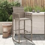 Vidaxl lot de 2 tabourets de bar de jardin chaise de pub sige de bistrot meuble de terrasse balcon patio ...