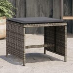 Vidaxl lot de 4 tabourets de jardin avec coussins chaises de patio si�ges de terrasse meubles dext�rieur ...