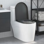 Vidaxl abattant wc d�clipsable duroplast anthracite 462 x 36 x 43 cm - ouverture rapide fermeture douce ...