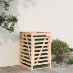 Vidaxl abri pour poubelle sur roulettes, hangar pour poubelle avec porte, cache - poubelles avec couvercle ...