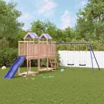 Vidaxl aire de jeux dext�rieur bois massif de douglas ensemble de jeu ensemble de jeu en bois ensemble ...