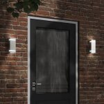 Vidaxl applique murale dext�rieur argent� acier inoxydable �clairage mural dext�rieur lampe murale de ...