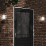 Vidaxl applique murale dext�rieur noir acier inoxydable �clairage mural dext�rieur lampe murale de jardin ...