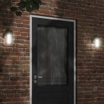 Vidaxl applique murale dext�rieur noir acier inoxydable �clairage mural dext�rieur lampe murale de jardin ...