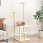 Vidaxl arbre à chat avec griffoirs en sisal crème 136 cm 172091 Vidaxl arbre à chat avec griffoirs en sisal crème 136 cm 172091