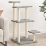 Vidaxl arbres  chat avec plates - formes gris clair 985 cm 172107