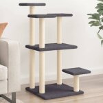 Vidaxl arbres  chat avec plates - formes gris fonc 985 cm 172108