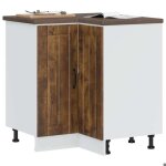 Vidaxl armoire dangle de cuisine lucca chne fum bois dingnierie armoire dangle meuble dvier dangle ...