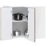 Vidaxl armoire dangle murale de cuisine lucca ch�ne fum� armoire murale de cuisine meuble dangle mural ...