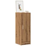 Vidaxl armoire � chaussures ch�ne artisanal 32x35x92cm bois ing�nierie armoire de rangement de chaussures ...