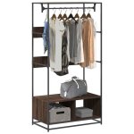 Vidaxl armoire ch�ne marron 90x50x180 cm bois ding�nierie armoire de rangement organisateur de garde ...