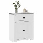 Vidaxl armoire de couloir bodo blanc 80x35x90 cm meuble de couloir meuble de vestiaire meuble de rangement ...