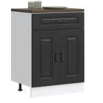 Vidaxl armoire de cuisine kalmar noir bois ding�nierie 853488