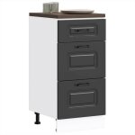 Vidaxl armoire de cuisine kalmar noir bois dingénierie meuble dévier meuble de cuisine avec tiroir meuble ... Vidaxl armoire de cuisine kalmar noir bois dingénierie meuble dévier meuble de cuisine avec tiroir meuble ...