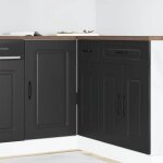 Vidaxl armoire de cuisine kalmar noir bois dingénierie meuble dévier meuble de cuisine avec tiroir meuble ... Vidaxl armoire de cuisine kalmar noir bois dingénierie meuble dévier meuble de cuisine avec tiroir meuble ...