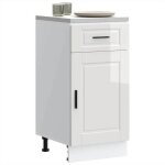 Vidaxl armoire de cuisine porto blanc brillant bois ing�nierie 853949