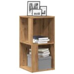 Vidaxl armoire dangle chne artisanal 33x33x67 cm bois dingnierie tagre dangle bibliothque vitrine ...